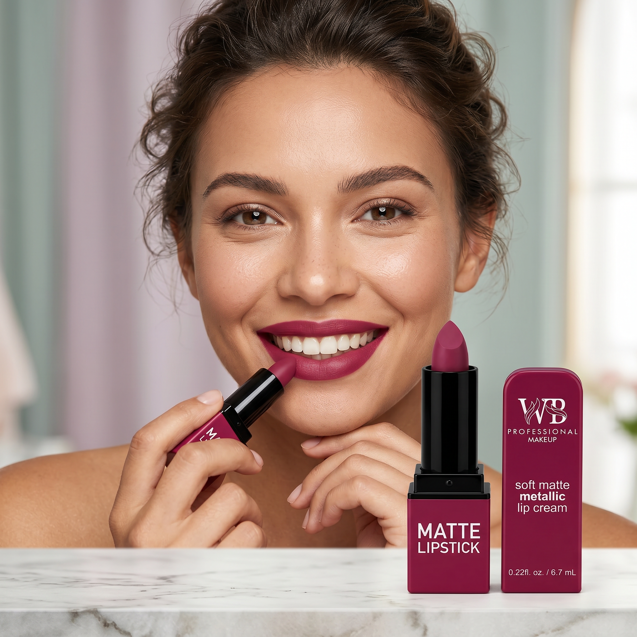 Soft Matte Metallic Lip Cream Matte Lipstick - SM4