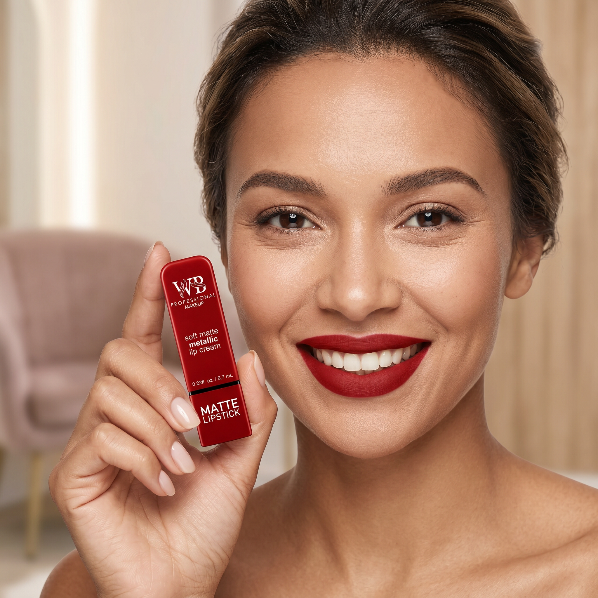 Soft Matte Metallic Lip Cream Matte Lipstick - SM5