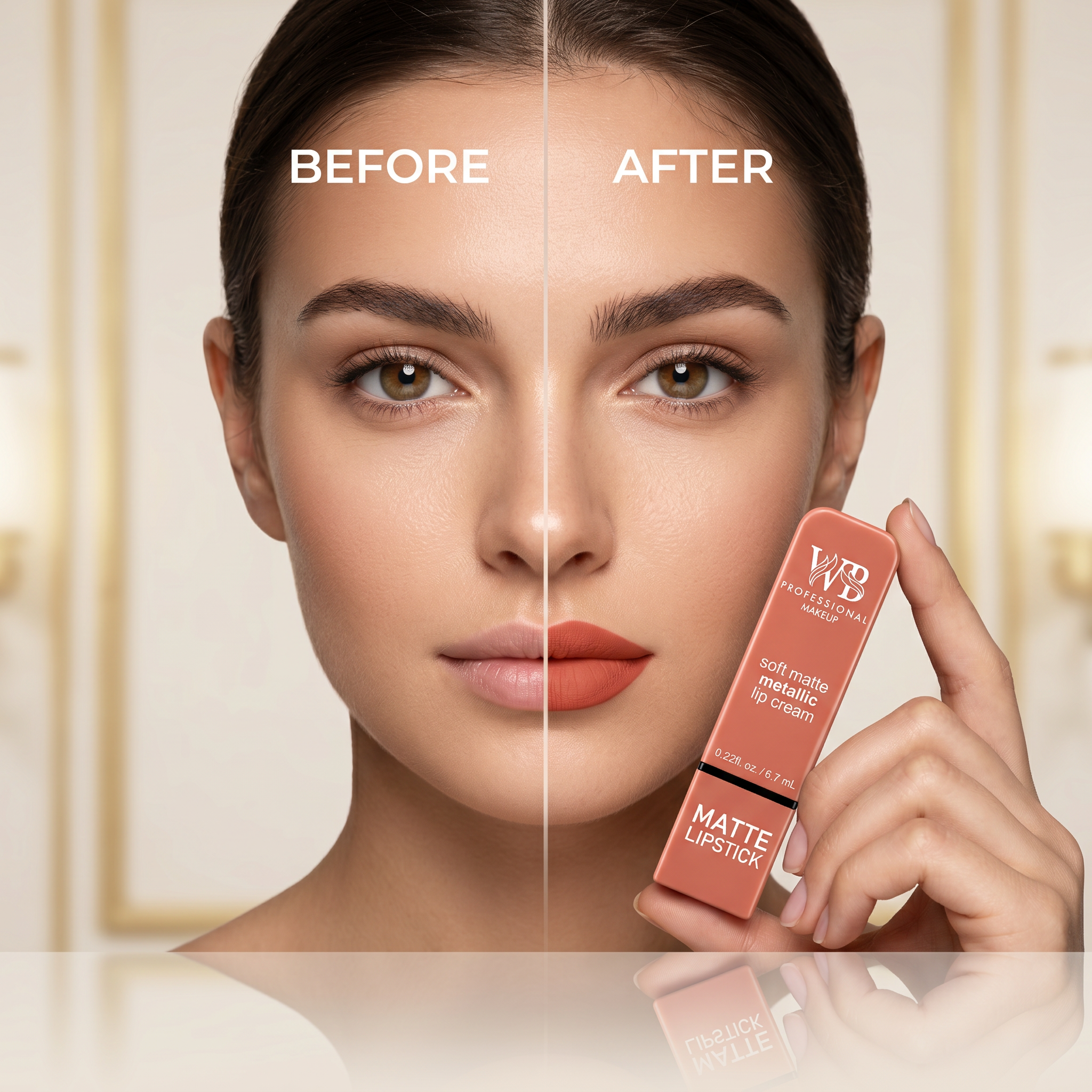 Soft Matte Metallic Lip Cream Matte Lipstick - SM2