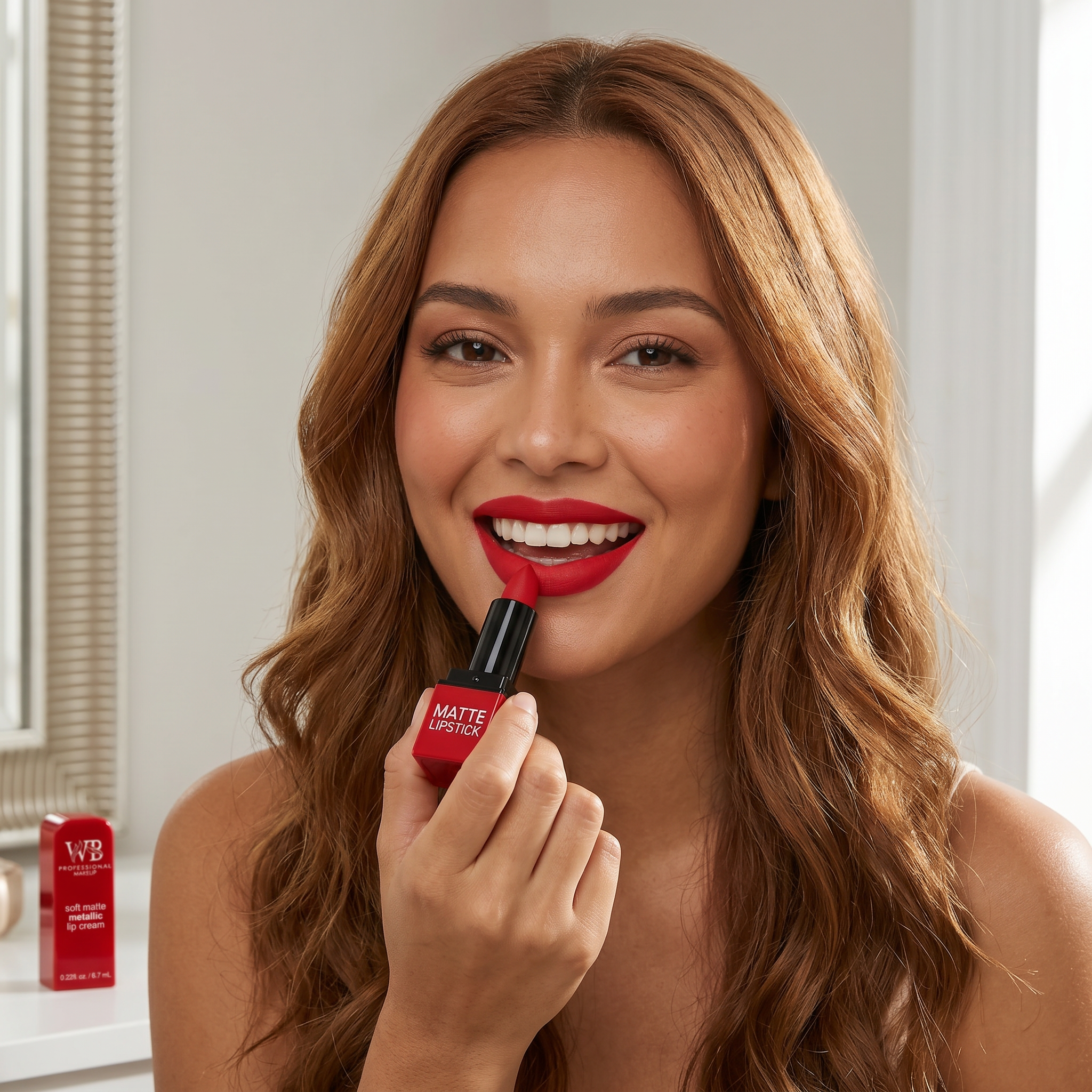 Soft Matte Metallic Lip Cream Matte Lipstick - SM1