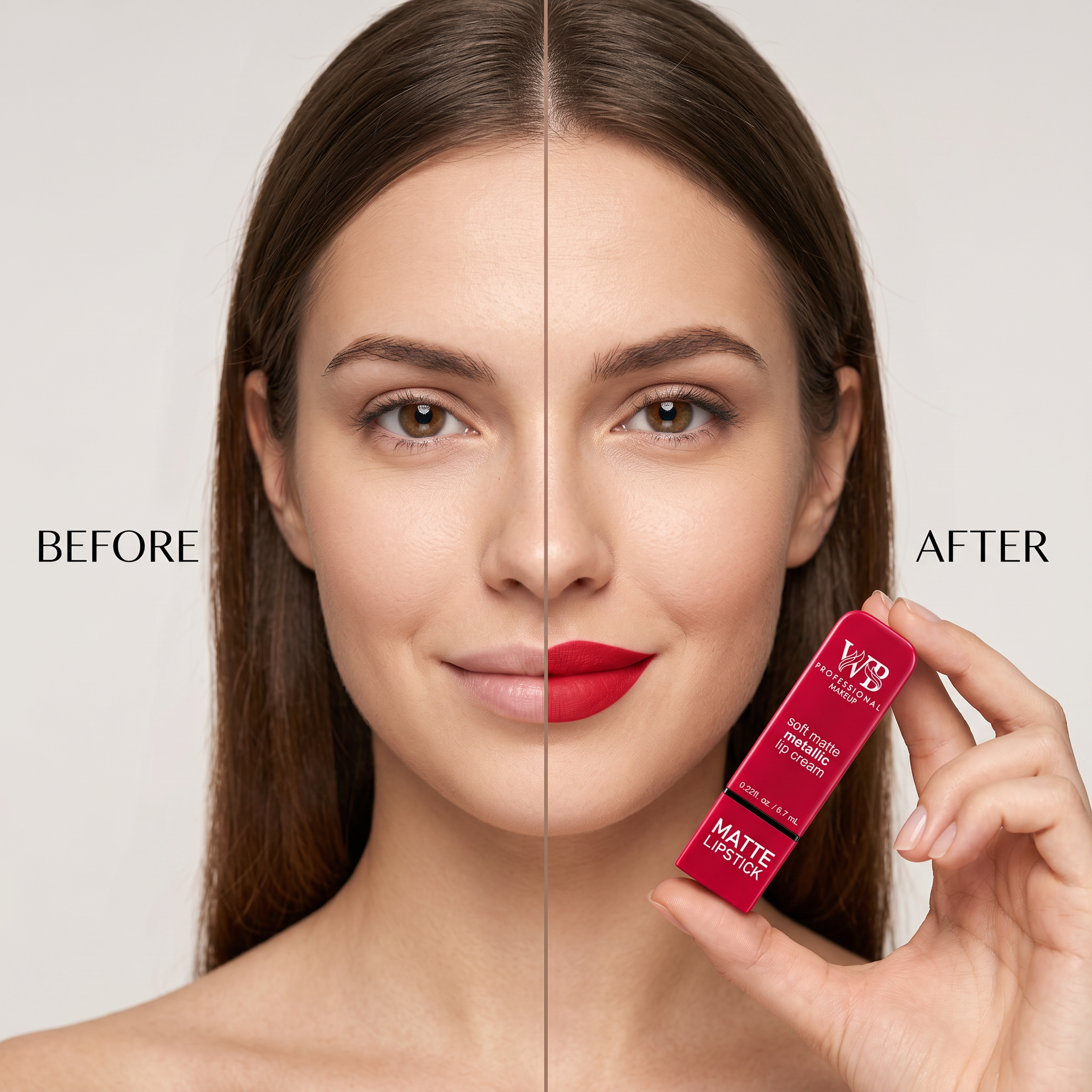 Soft Matte Metallic Lip Cream Matte Lipstick - SM1